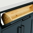 thumbnail image 5 of ARIEL Double Vanity 73" Midnight Blue with 1.5" Edge Pure White Quartz Countertop & Splash, Rectangular Sinks, 4 Soft Closing Doors, 6 Full Extension Dovetail Drawers, Toe Kick, Matte Black, 5 of 10