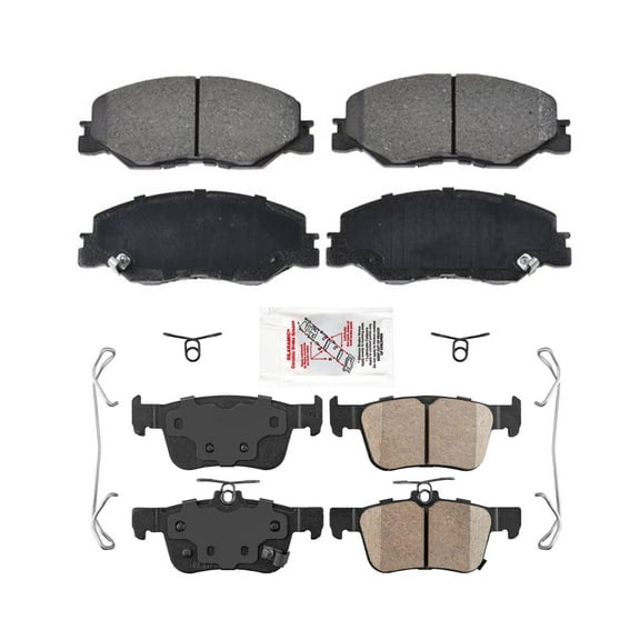 Premium Front & Rear Ceramic Disc Brake Pads For Honda Civic 2022-2023