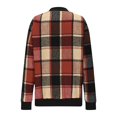 thumbnail image 6 of Shackets for Women 2026 Fashion Flannel Plaid Zip Up Jackets Casual Long Sleeve Baggy Outwear Coat Fall Clothes, 6 of 7