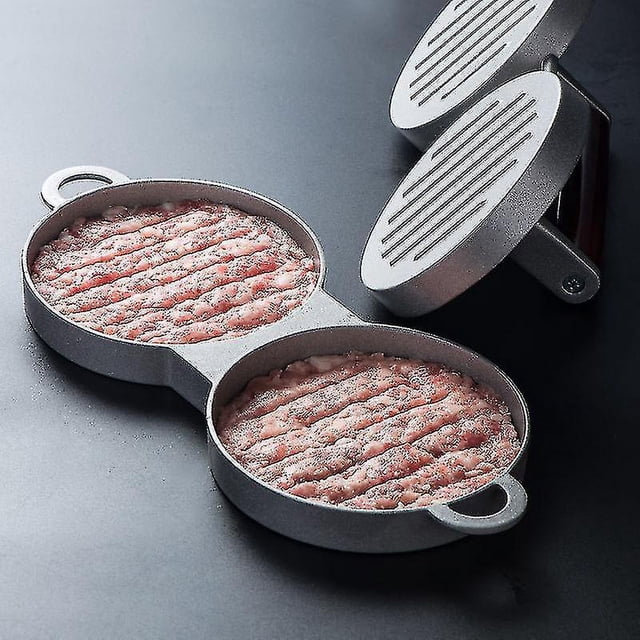 Molde para carne y hamburguesa, prensa redonda para hamburguesas, aleación de aluminio, molde para parrilla de carne y ternera, prensa para hamburguesas, molde para hacer hamburguesas, cocin