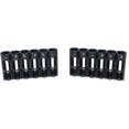 thumbnail image 1 of TRAHOO-by Powerpax Slimline AA (2 Pack) Caddy de Rangement pour Batteries, Noir, Contient 6 Batteries (Non Incluses), 1 of 4