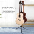 thumbnail image 3 of Soporte De Guitarra Doble, Soporte De Guitarra Autoblocante Por Gravedad Antiarañazos Para Guitarras Acústicas, 3 of 7
