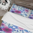 thumbnail image 4 of Designart 'Purple Pansie and Blossoming Daisies' Floral Duvet Cover Set, 4 of 4