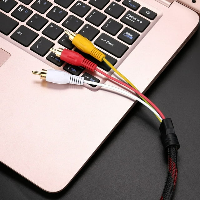 Av Cable to Hdmi Adapter Rca to Rca Audio Cable 1/4 to 1/4 Audio Cable Hdmi Male to 3 Rca Av Audio Video 5Ft Cable Cord Adapter for Tv Hdtv Dvd 1080P Audio Cable Male to Male Male to Male Audio