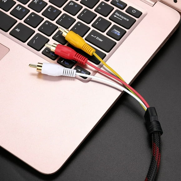 Av Cable to Hdmi Adapter Rca to Rca Audio Cable 1/4 to 1/4 Audio Cable Hdmi Male to 3 Rca Av Audio Video 5Ft Cable Cord Adapter for Tv Hdtv Dvd 1080P Audio Cable Male to Male Male to Male Audio