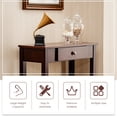 thumbnail image 5 of Gymax Console Table with Drawer Entryway Hallway Accent Wooden Table Espresso, 5 of 9