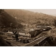 thumbnail image 2 of Watkins, Carleton 32x23 White Modern Wood Framed Museum Art Print Titled - Smelting Works, New Almaden, Santa Clara, California, 1863, 2 of 4