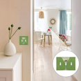 thumbnail image 7 of Yayeee Toggle Light Switch Wall Plate 2-Gang 4.56"x4.48" Decorative Outlet Cover, Green Martini Glass, 7 of 7