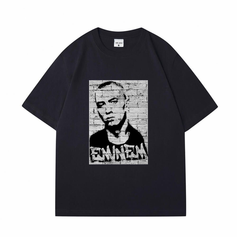 Camisetas con estampado de Eminem LiL Peep Asap Rock para hombre ropa de calle de Hip Hop camisetas informales de manga corta para hombre camisetas Unisex con cuello redondo Walmart en