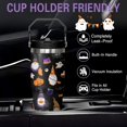 thumbnail image 5 of 30 oz Halloween Tumbler Insulated Stainless Steel - Spooky Goth Ghost Travel Coffee Cup & Water Bottle, Witchy Goth Decor - Cute Ghost Gift For Mom, Dad, Sister - Spirit Halloween Cup, 5 of 6