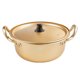 thumbnail image 1 of Olla para fideos de aluminio binaural, resistente al calor, color dorado, 1 unidad, 1 of 5