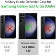thumbnail image 2 of GHSDFBB S23 Ultra Case, Samsung S23 Ultra Case, Military Grade Defender Case Heavy Duty Shockproof Dust Proof Protection Grip Tough Rugged Protective Cover for Samsung Galaxy S23 Ultra Screenles, 2 of 7