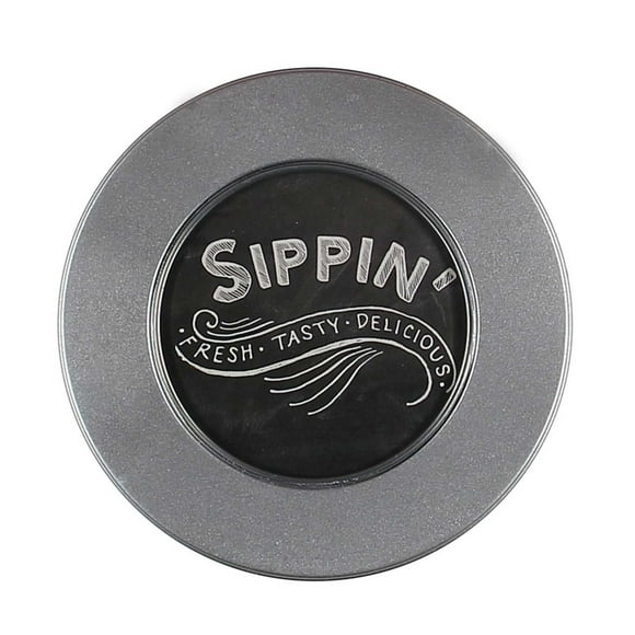 C.R. Gibson Set of 10 Pulp Board Coasters, Design Printed On Both Sides, Measures 4" Diameter - Savory Eats