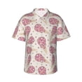 thumbnail image 1 of Balery Sparkling Ice Cream Camisas hawaianas de manga corta para hombre, camisas playeras de corte holgado, camisas de vacaciones con botones,X-Large, 1 of 7