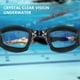 thumbnail image 3 of Gafas de natación HD antivaho galvanizadas para adultos, gafas de silicona impermeables para hombres y mujeres, 3 of 5