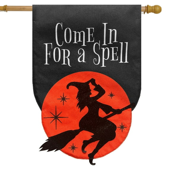 Briarwood Lane Come in For a Spell Burlap House Flag