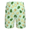 thumbnail image 6 of Wukai Avocado Print Beach Trunks with Compression Liner Swimsuit Quick Dry Beach Sports Shorts with Pocket-Medium, 6 of 8