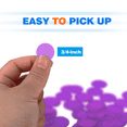 thumbnail image 4 of GSE Purple Bingo Chips, 500 Pieces 3/4-Inch High-Contrast Transparent Counting Chips for Bingo Games, Parties, 4 of 7