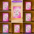 thumbnail image 3 of Faith Love Hope Manx Breast Cancer Awareness Survivor Acrylic Plaque with Wood Photo Frame Box Cat Lover Kitten Owner Gifts Light Box - 02017, 3 of 5