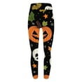 thumbnail image 5 of Womens Halloween Leggings High Waist Print Stretchy Soft Comfy Cycling Workout Sports Yoga Casual Pants (XL, Multicolor), 5 of 5