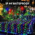 thumbnail image 4 of Mesh Net Lights Indoor Outdoor 5 FT x 5 FT Connectable Waterproof Christmas String Lights with 8 Modes Decorations for Christmas Xmas Tree Party Yard Bushes Garden Decor(Multicolor), 4 of 6