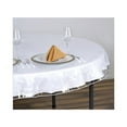 thumbnail image 3 of Crystal Clear Vinyl Tablecloth Protector 70" Round Plastic Table Cover fits: 28" x 48" to 40" x 80", 3 of 5