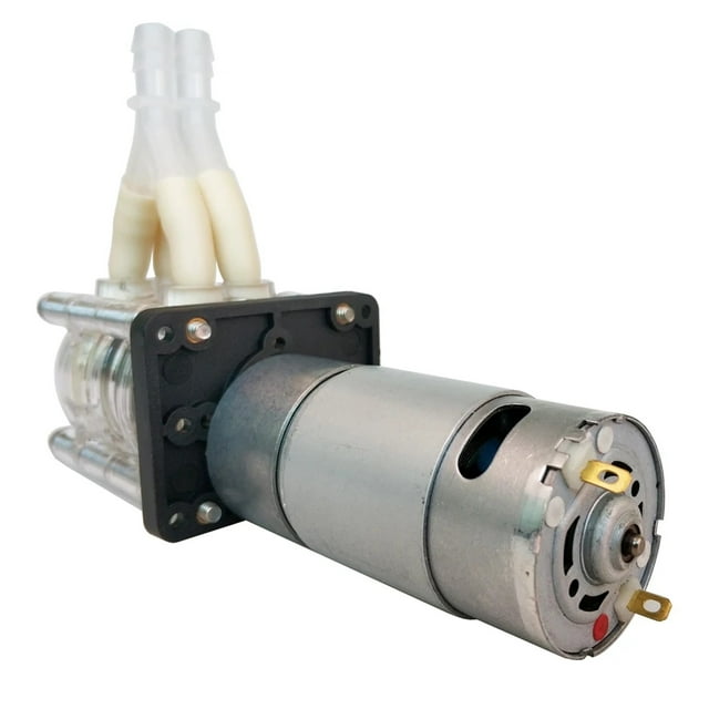 Peristaltic Pump, Water Pump, Dosing Pump, Dual Pump Head, 12V 24V DC, High Flowrate For Aquarium Lab Analytical