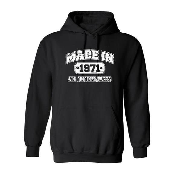 Made in 1970 All Original Parts Sarcastic Novelty Gift Idea Adult Humor Funny Men's Hoodies