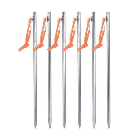

Titanium Pegs Solid Strong Titanium Alloy Beach Gravel 6PCS