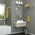 thumbnail image 2 of Gatco Flush Mount EZ Hanging 27.5" Framed Oval Mirror, Chrome, 2 of 4