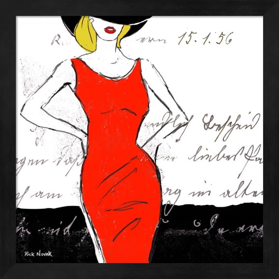 Fashion Design 1 by Rick Novak, Framed Wall Art, 13.25W x 13.25H