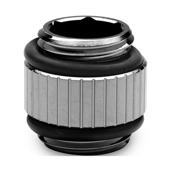 EKWB EK-Quantum Torque Micro Male to Male Extender Fitting, 7mm, Black Nickel