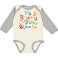 thumbnail image 3 of Inktastic My Grammy and Grampy Love Me Boys or Girls Long Sleeve Baby Bodysuit, 3 of 5