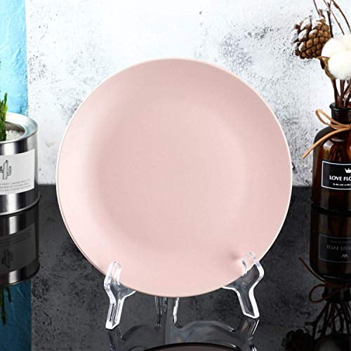 6 Pack Clear Acrylic Easel Stands, 7 Inch Display Stands for Plates, Photos, Picture Frames, Books, and Decorative Items