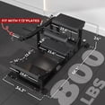 thumbnail image 2 of syedee Glute Bridge Machine, Heavy Duty Plate-Loaded Hip Thrust Machine, Glute Drive Machine for Glute Muscles Shaping(Black), 2 of 7