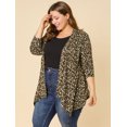 thumbnail image 4 of Cárdigan TalGrande Estampado De Leopardo Frente Abierto PaMujer Beige-Leopardo 3XL, 4 of 6