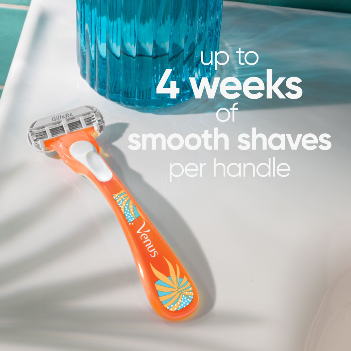 Gillette Venus Treasures Women's Disposable Razor, 3 Count, Pink