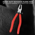 thumbnail image 2 of Heavy Duty Key Fob Pliers Tool, Metal Glass Running With Flat Jaws, Studio Attach Rubber Tips Perfect For Hardware Install And Stained Work, 2 of 8