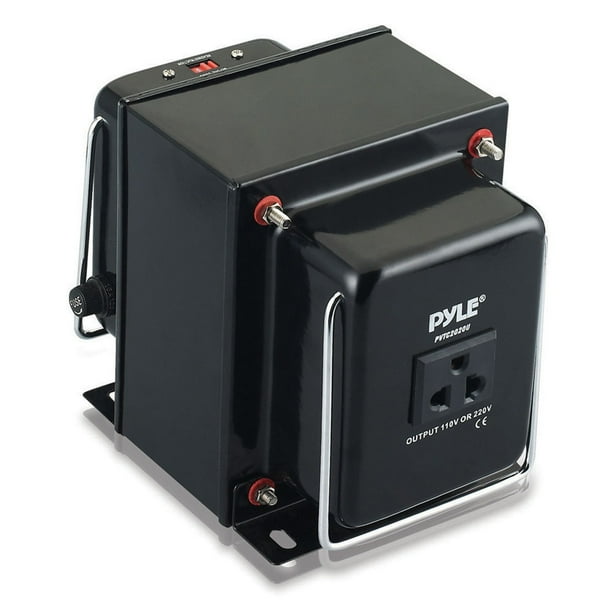 Pyle Step Up and Step Down 2000 Watt Voltage Converter Transformer with USB Port AC 110/220V