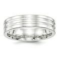 thumbnail image 1 of SS 6mm Polished Fancy Band Size 12.5 in Sterling Silver, 1 of 3