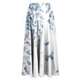 thumbnail image 5 of Sundresses for Women Viikei Stylish Bodycon Skirt for Night Out,Women's Casual Flowers Printed A-line Elastic Waist Skirt Light Blue XXL, 5 of 6