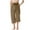 Khaki, variant on Sopiago Girls Capri Pants Linen Casual Summer 2025 Drawstring Elastic Waist Comfy Cropped Trousers with Pockets Beige,10-11 Years