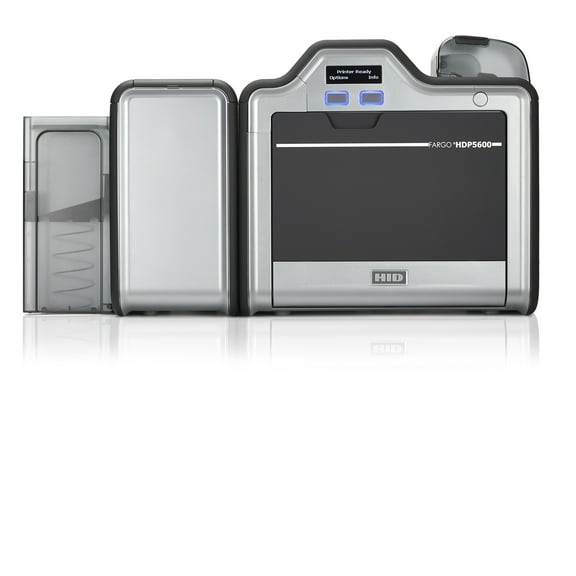 Fargo HDP5600 Dual-Sided ID Card Printer – 600 dpi, Reverse Transfer, Ethernet/Bluetooth/USB, Lamination Capable