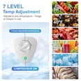 thumbnail image 4 of WANAI 3.5 Cu.Ft Chest Freezer,Energy-Saving Small Deep Freezer for Small Spaces,White, 4 of 9