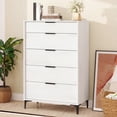 thumbnail image 1 of Gymax Freestanding 5-drawer Dresser w/Sturdy Metal Legs Interlock System for Bedroom, 1 of 8