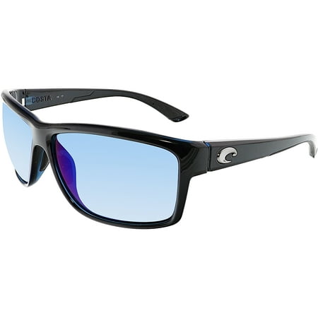 Polarized Mag Bay AA11OBMP Black Rectangle Sunglasses