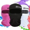 thumbnail image 2 of 1PC Gothic Letter Printed Ski Mask Hip Hop Unisex Balaclava Elastic Breathable Neck Gaiter UV Protection Sunscreen Face Mask Rose, 2 of 6