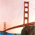 thumbnail image 3 of Sunset on the golden gate bridge - 36"x36" canvas - Print on demand, 3 of 5