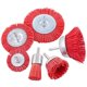 thumbnail image 1 of 6Pcs Nylon Filament Abrasive Wire Brush Wheel & Cup Brush Set with 1/4 Inch Shank, 6 Sizes Nylon Set Perfect, 1 of 5