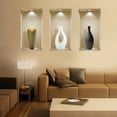 thumbnail image 3 of Mi Alma Multicolor Vase 3D Niche Wall Art Decals - Removable Vinyl 3pcs, 3 of 5